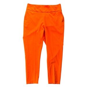 NWT Karen Millen US 16 Curve Tailored Slim Leg Trouser Pant Orange